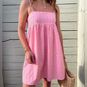 Pink babydoll dress